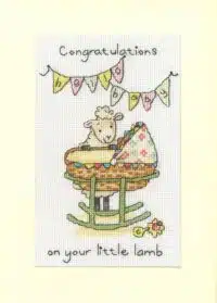 Bothy Threads XGC67 Little Lamb Cross Stitch Kit