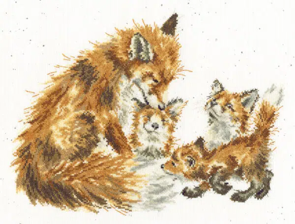 Bothy Threads XHD112 The Bedtime Kiss Cross Stitch Kit