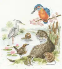 Bothy Threads XHD148 The Water's Edge Cross Stitch Kit