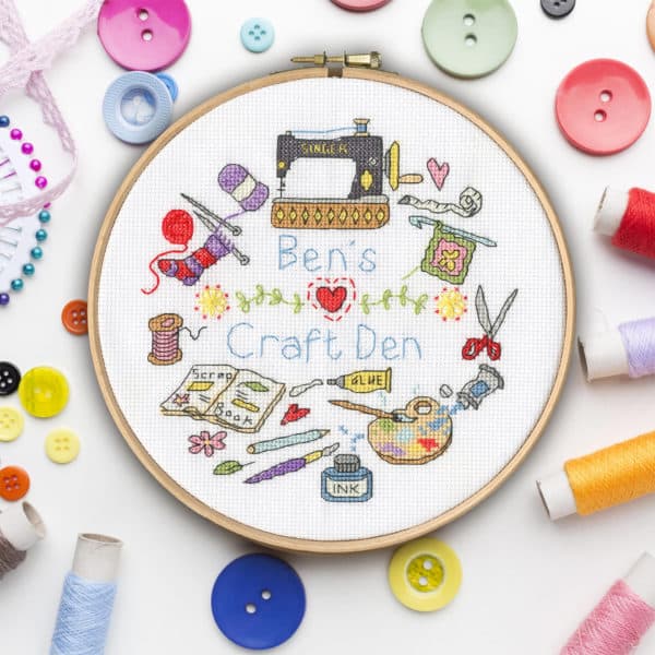 Bothy Threads XHS12 My Craft Den Cross Stitch Kit