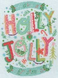 Bothy Threads XHY12 Holly Jolly Christmas Cross Stitch Kit
