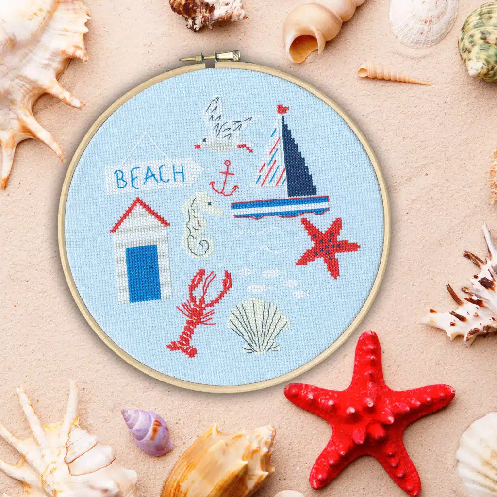 Bothy Threads XJH2 Beach Cross Stitch Kit JK