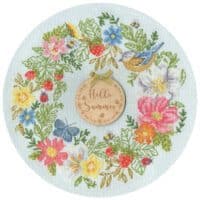 Bothy Threads XJS6 Summer Wreath Cross Stitch Kit