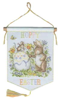 Bothy Threads XKG24 Hoppy Easter Cross Stitch Kit
