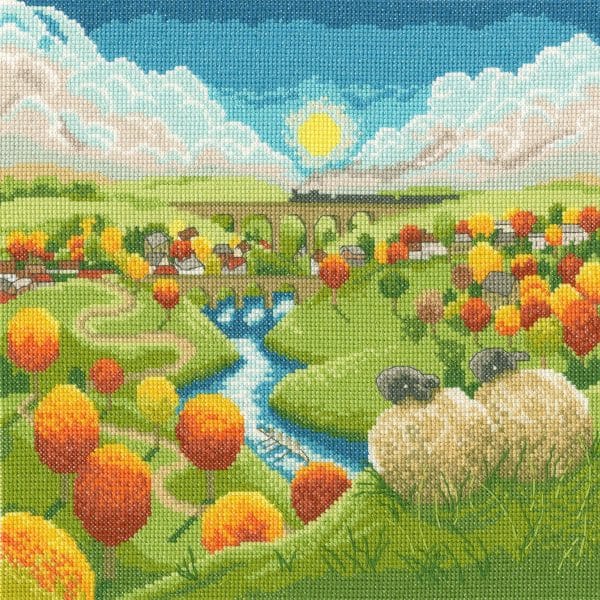 Bothy Threads XLP9 Watching The World Go By Cross Stitch Kit