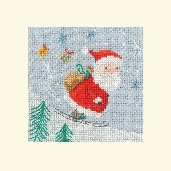Bothy Threads XMAS54 Delivery by Skis Cross Stitch Kit