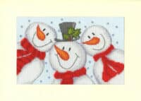 Bothy Threads XMAS95 Snowman Selfie Cross Stitch Kit