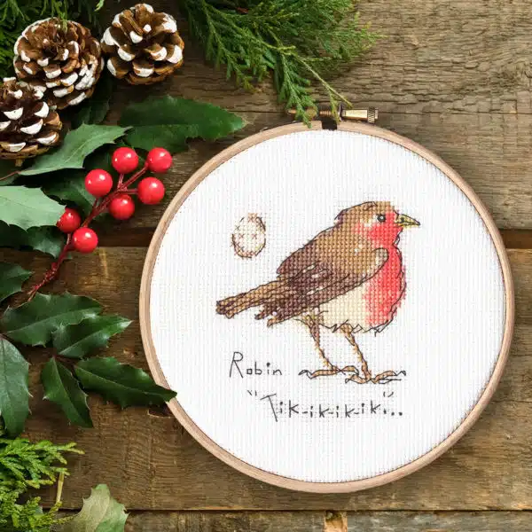 Bothy Threads XMF4 Little Robin Cross Stitch Kit