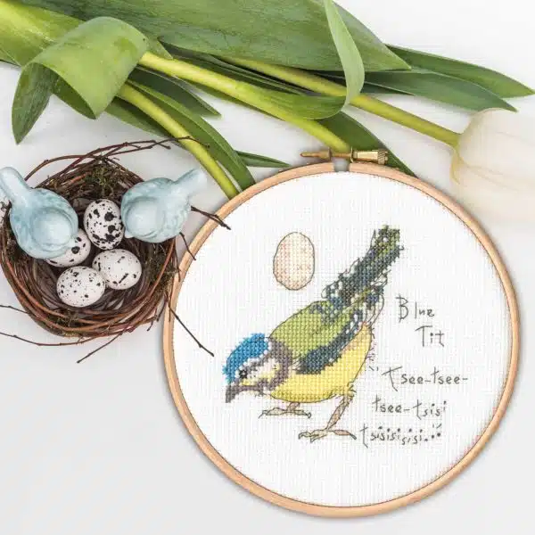 Bothy Threads XMF6 Little Blue Tit Cross Stitch Kit