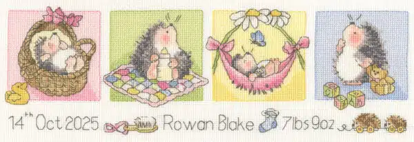Bothy Threads XMS44 Little Hoglet Cross Stitch Kit