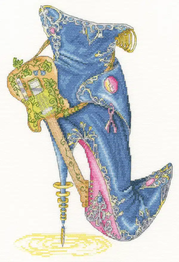 Bothy Threads XSK25 Blues and Sole Cross Stitch Kit