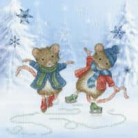 Bothy Threads XSS34 Festive Figure Skaters Cross Stitch Kit