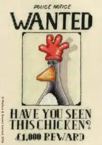 Bothy Threads XWG8 Have You Seen This Chicken? Cross Stitch Kit