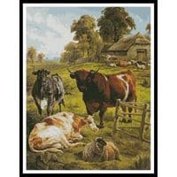 Artecy Cross Stitch A Pedigree Bull 10070 Cross Stitch Chart Hard Copy