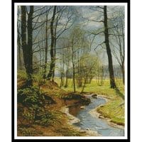 Artecy Cross Stitch A Stream in the Woods 11152 Cross Stitch Chart Hard Copy