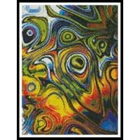 Artecy Cross Stitch Abstract Bubbles Mini 12100 Cross Stitch Chart Hard Copy