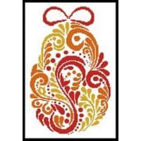 Artecy Cross Stitch Abstract Easter Egg 2 13175 Cross Stitch Chart Hard Copy