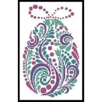 Artecy Cross Stitch Abstract Easter Egg 3 13176 Cross Stitch Chart Hard Copy