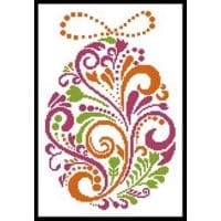 Artecy Cross Stitch Abstract Easter Egg 4 13177 Cross Stitch Chart Hard Copy