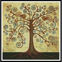 Artecy Cross Stitch Abstract Tree of Life 13984 LFJ Cross Stitch Chart Hard Copy