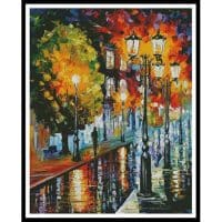 Artecy Cross Stitch After a Night Rain Large 12367 LA Cross Stitch Chart Hard Copy