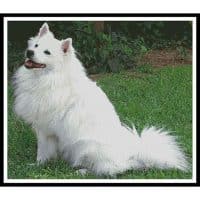 Artecy Cross Stitch American Eskimo Dog 1 13958 Cross Stitch Chart Hard Copy