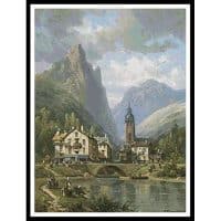 Artecy Cross Stitch An Alpine Village 11217 Cross Stitch Chart Hard Copy