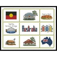 Artecy Cross Stitch Australian Sampler 10851 Cross Stitch Chart Hard Copy