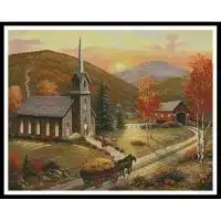 Artecy Cross Stitch Autumn in Vermont 11822 ARTL Cross Stitch Chart Hard Copy