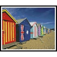 Artecy Cross Stitch Bathing Boxes at Brighton Beach 10300 Cross Stitch Chart Hard Copy