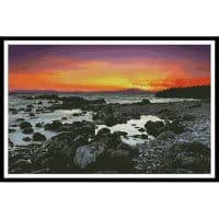 Artecy Cross Stitch Beach at Sunrise 14024 Cross Stitch Chart Hard Copy