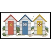 Artecy Cross Stitch Beach Huts 10821 Cross Stitch Chart Hard Copy