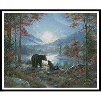 Artecy Cross Stitch Bedtime Kisses 11497 MK Cross Stitch Chart Hard Copy