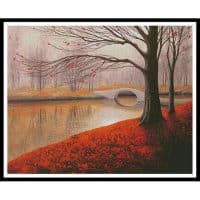 Artecy Cross Stitch Before the Last Leaves Fall Large 13463 ARTL Cross Stitch Chart Hard Copy