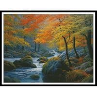 Artecy Cross Stitch Beside the River Large 12786 HDLY Cross Stitch Chart Hard Copy