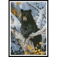 Artecy Cross Stitch Black Bear Painting 13437 JQ Cross Stitch Chart Hard Copy