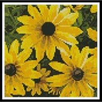 Artecy Cross Stitch Black Eyed Susan Mini 11492 Cross Stitch Chart Hard Copy