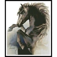 Artecy Cross Stitch Black Fury 12415 SM Cross Stitch Chart Hard Copy