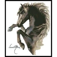 Artecy Cross Stitch Black Fury No Background 13612 SM Cross Stitch Chart Hard Copy