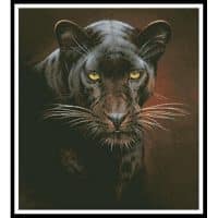 Artecy Cross Stitch Black Panther Portrait 12911 FC Cross Stitch Chart Hard Copy