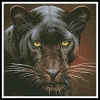 Artecy Cross Stitch Black Panther Portrait Crop 12912 FC Cross Stitch Chart Hard Copy