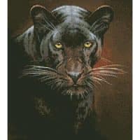 Artecy Cross Stitch Black Panther Portrait Mini 14253 FC Cross Stitch Chart Hard Copy