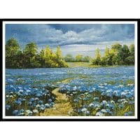 Artecy Cross Stitch Blossoming Cornflowers 14021 Cross Stitch Chart Hard Copy