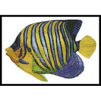 Artecy Cross Stitch Blue and Yellow Fish 12203 ARTL Cross Stitch Chart Hard Copy