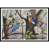 Artecy Cross Stitch Bluebirds 11414 CYP Cross Stitch Chart Hard Copy