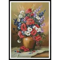 Artecy Cross Stitch Bouquet of Field Flowers 12585 ABG Cross Stitch Chart Hard Copy