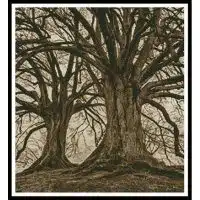 Artecy Cross Stitch Branching Out Sepia Crop 13533 Cross Stitch Chart Hard Copy