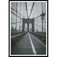 Artecy Cross Stitch Brooklyn Bridge Black and White 11634 Cross Stitch Chart Hard Copy