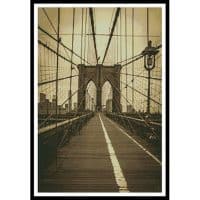 Artecy Cross Stitch Brooklyn Bridge Sepia 11635 Cross Stitch Chart Hard Copy