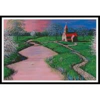 Artecy Cross Stitch Brookside Church 11279 MB Cross Stitch Chart Hard Copy